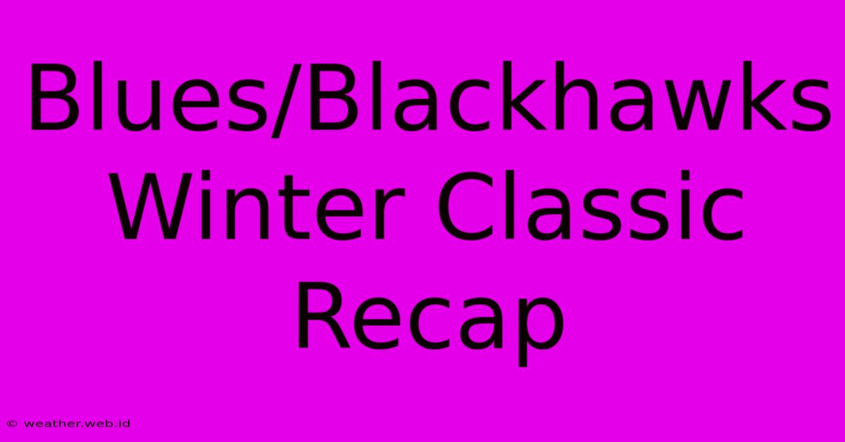 Blues/Blackhawks Winter Classic Recap