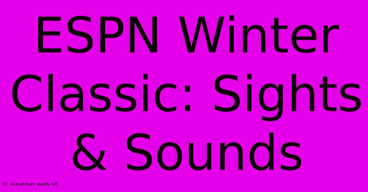 ESPN Winter Classic: Sights & Sounds